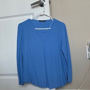 Esprit Women's Blue V-Neck Blouse